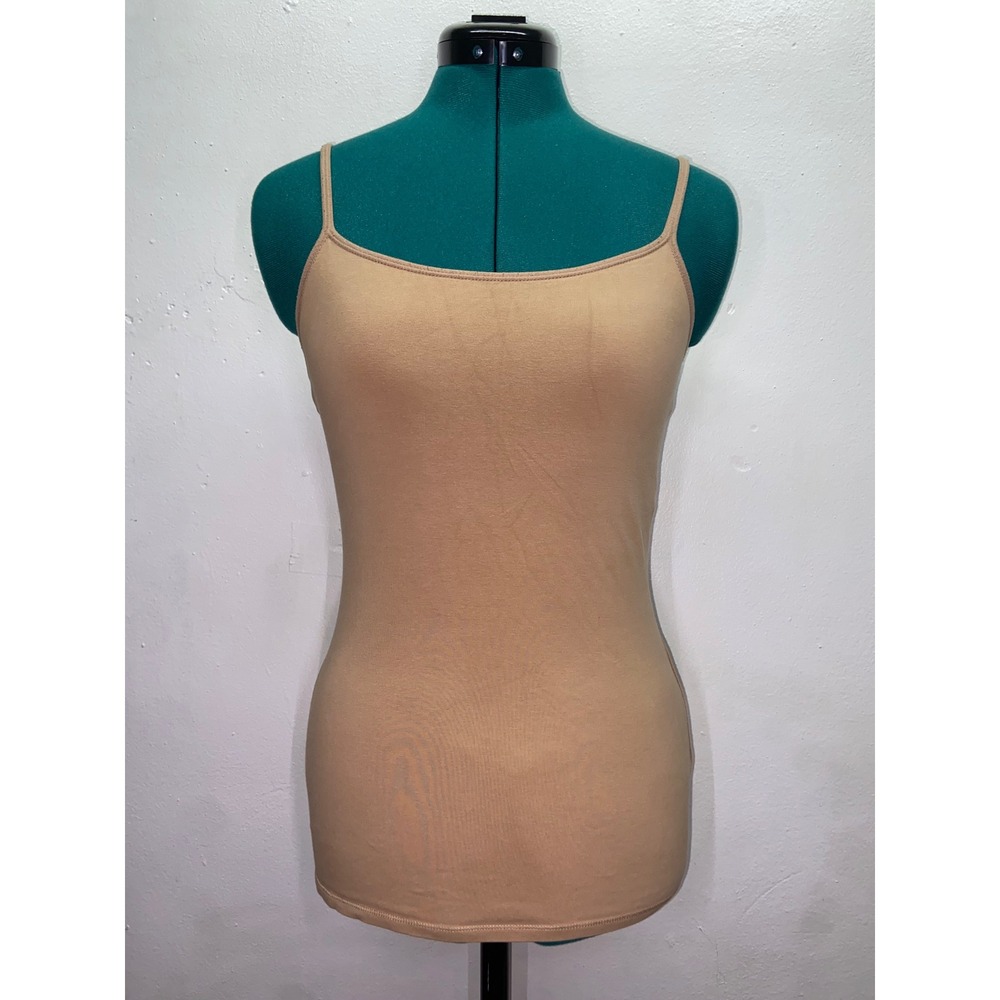 Express Best Loved Bra Cami Tan Nude Stretch Built-in Shelf Bra Camisole Y2K S/P